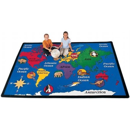 CARPETS FOR KIDS Carpets For Kids 1512 World Explorer 8.33 ft. x 11.67 ft. Rectangle Carpet 1512